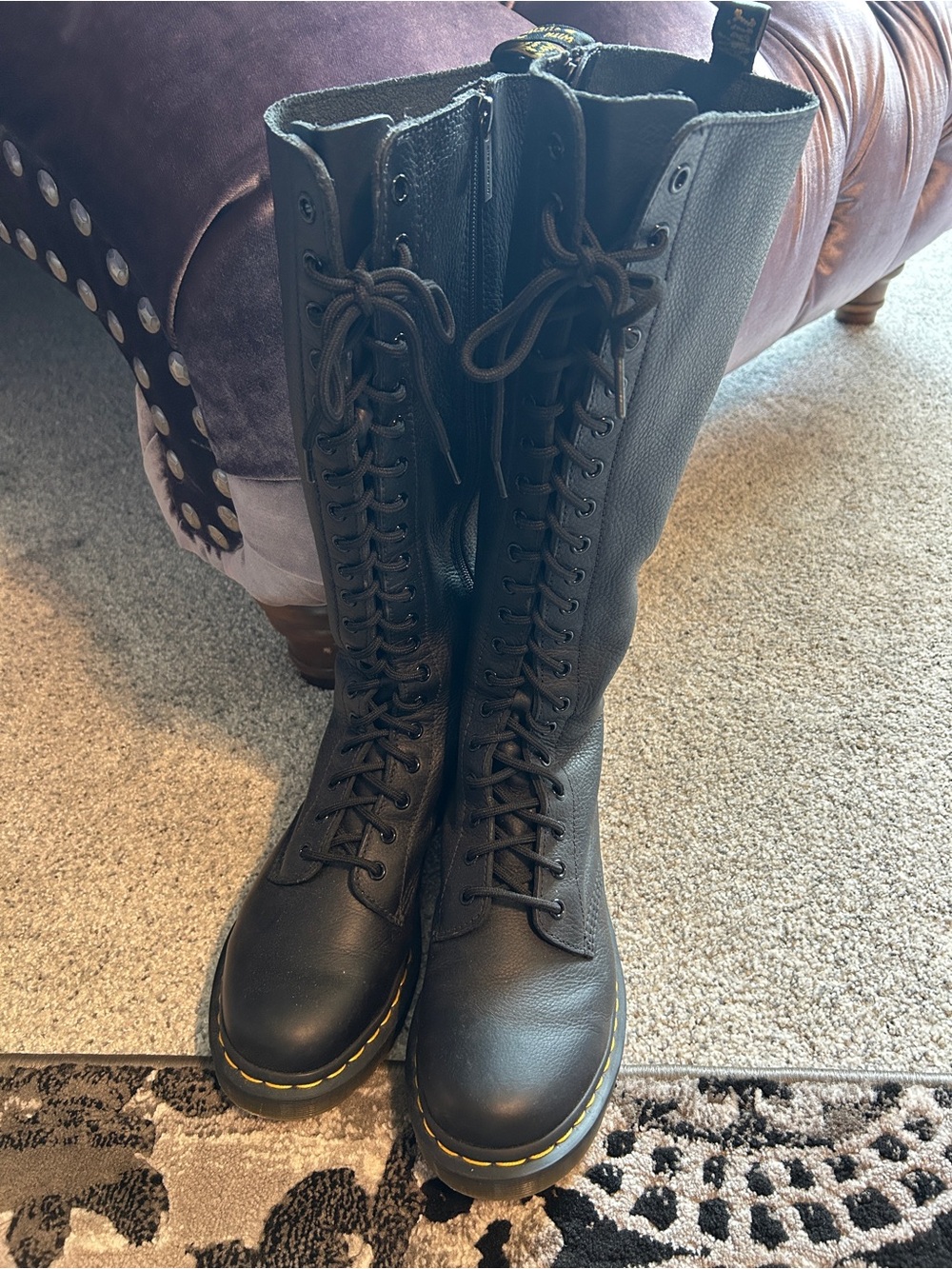 Docs Dr Martens Bex Pisa soft leather knee high boots 10 women
